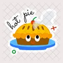Hot Pie Pie Dish Cherry Pie Symbol
