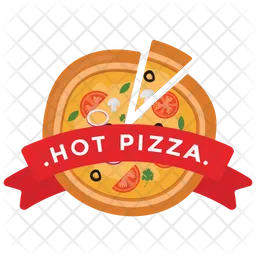 Hot Pizza Logo Icon