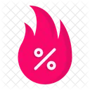 Deal Discount Hot Icon