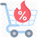 Hot Sale Bargain Shopping Cart Icon