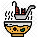 Soup Spoon Food Bowl Middle Icon