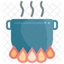 Hot Boil Cooked Icon