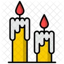 Hot Spa Candles Fire Icon