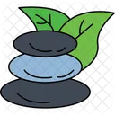 Hot Stone Massage Relaxation Therapy Spa Treatment Icon