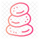 Hot Stones Pebbles Icon