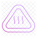 Hot Surface Warning Security Icon