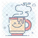 Hot Tea Teacup Character Cup Icon