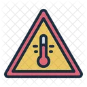 Hot Temperature Alert Danger Icon
