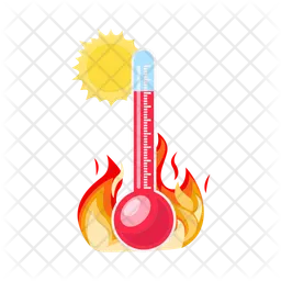 Hot temperature  Icon