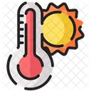 Summer Icon Set Temperature Hot Icon