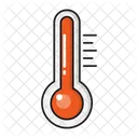온도계 온도 측정 아이콘