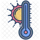 Hot Temperature Temperature Thermometer Icon
