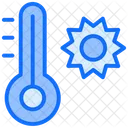 Hot Weather Thermometer Icon