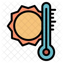 Hot Temperature  Icon