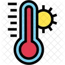 Hot Temperature Climate Thermometer Icon