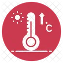 Hot Temperature Temperature Thermometer Icon