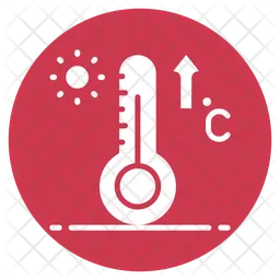 Hot Temperature  Icon