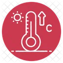 Hot Temperature Temperature Thermometer Icon