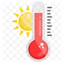 Hot Weather Summer Season Hot Temperature Icon