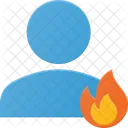 Hot Burn People Icon