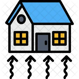 Hot waves Ecology House  Icon