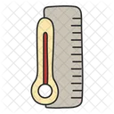 Hot Weather Heat Thermometer Icon