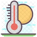 Hot Weather Summer Season Weather Temperature Icon