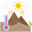 더운 날씨 기후 일기예보 아이콘