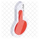 Hot Weather Heat Thermometer Icon