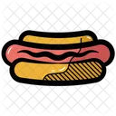 Hotdog Sausage Fastfood Icon