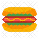 Snack Wurst Brot Symbol