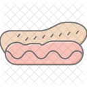 Hotdog Linear Farbsymbol Symbol