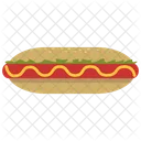 Hotdog Nicht Vegetarisches Essen Fast Food Icon