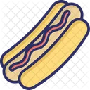 Hotdog Hotdog Sandwich Fastfood Symbol