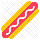 Hot Dog Amerikanisches Brotchen Wurstburger Symbol