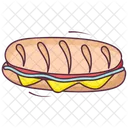 Hotdog Hotdog Sandwich Fastfood Symbol