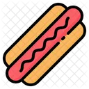 Hotdog Wurst Sandwich Symbol