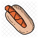 Hot Dog Essen Fastfood Icon