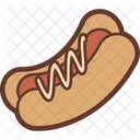 Hot Dog Essen Wurst Symbol