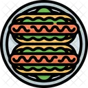 Hotdog Sandwich Fastfood Icon