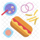 Hotdog Sausage Coke Icon