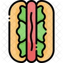 Hotdog Sandwich Essen Symbol