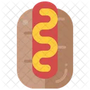 Hot Dog Wurst Brotchen Symbol