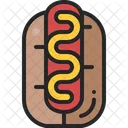 Hot Dog Wurst Brotchen Symbol