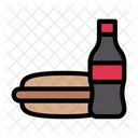 Hotdog And Cold Drink  Icon