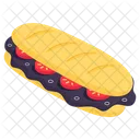 Hotdog Burger Fast Food Junk Food Icône