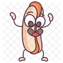 Hotdog Burger Hotdog Sandwich Fast Food Icon
