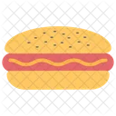 Hotdog Burger Fast Food Hotdog Sandwich Icon