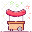 Hotdog Cart Food Trailer Food Cart Icon