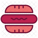 Hotdog Sausage Fast Food Icon